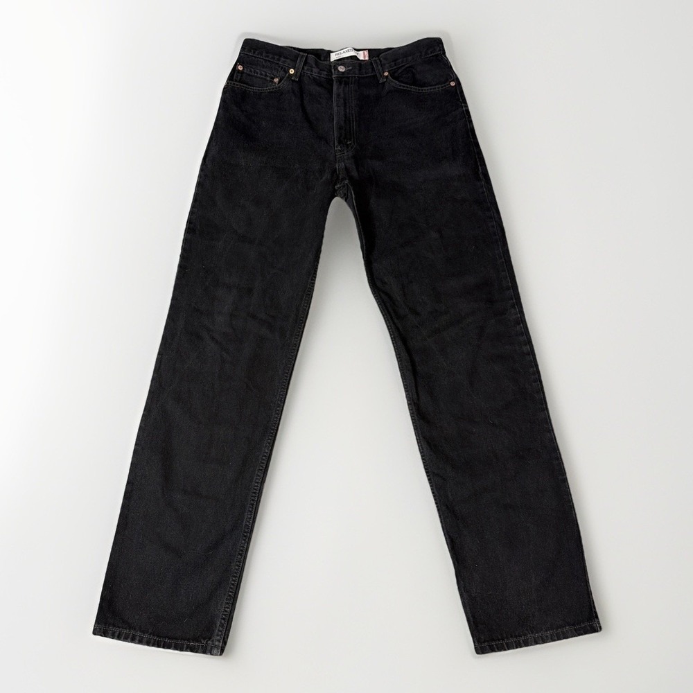 Levi's 550 Relaxed Fit Jeans Mens 36x36 Black Denim Faded Tapered‎ Leg